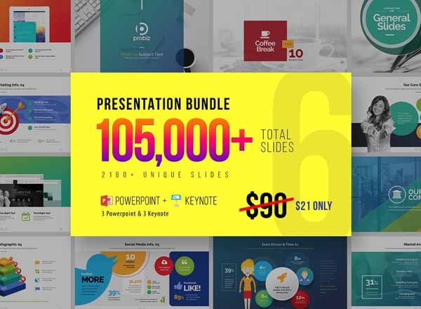 巨献！100000+色彩缤纷风格专业的商务PPT大合集[pptx,key,10W+页面]