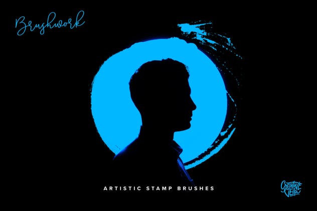 100个艺术印章画笔PS&Procreate笔刷 Brushwork: Artistic Procreate & Photoshop brushes插图(1)