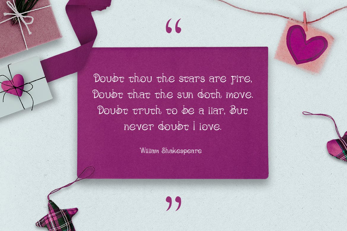 浪漫主义风格英文无衬线装饰字体素材库精选 True Love – Curly Valentine Font插图(2)