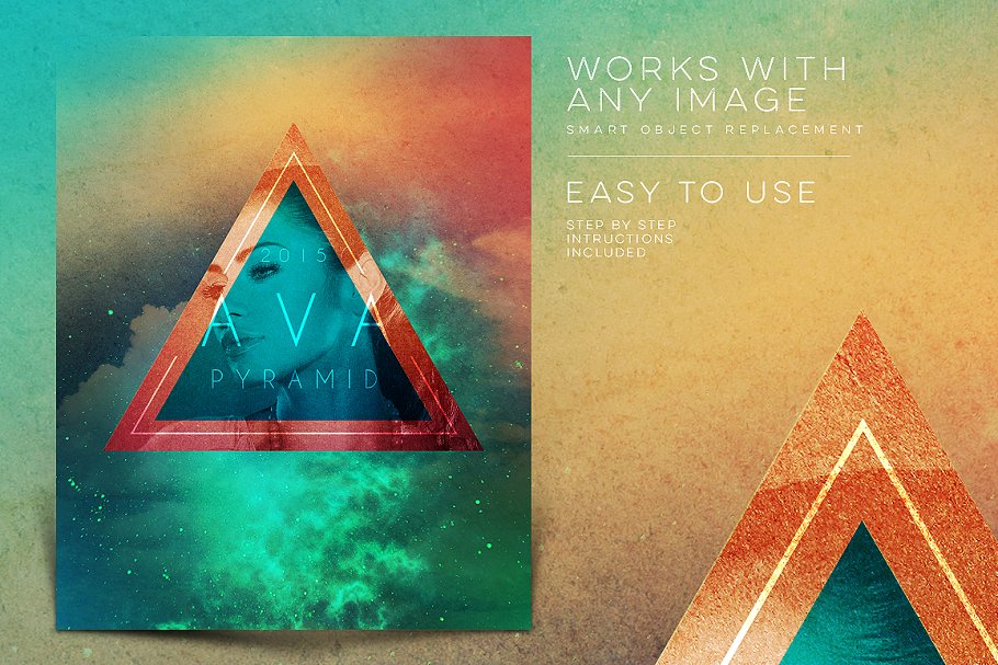 复古嬉皮文化艺术模板 Vintage Hipster Art Templates Bundle插图(8)