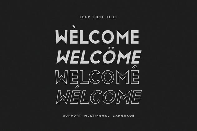 现代,时尚和优雅无衬线英文字体 San Marino // Four Font Files插图(1)