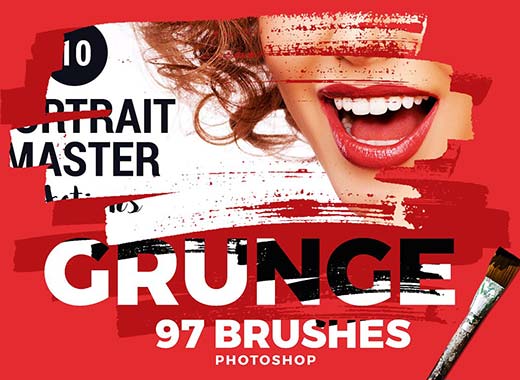 97个高品质漂亮喷溅效果PS笔刷下载[abr]