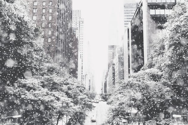 雪花飞舞动态效果PS动作 Snow Animation Photoshop Action插图(5)