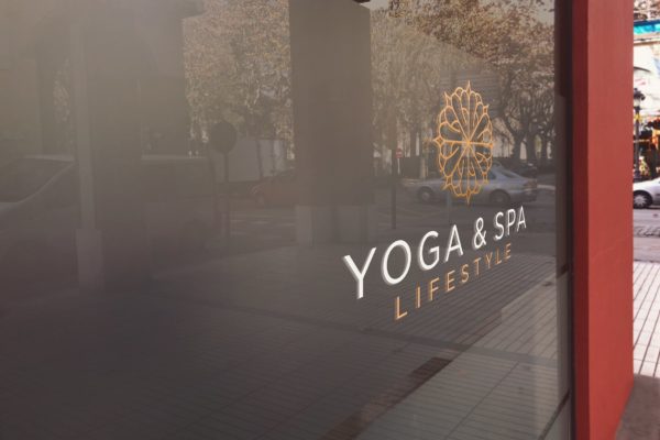 商铺玻璃门Logo店招效果图样机素材库精选2 Store Glass Logo Mockup