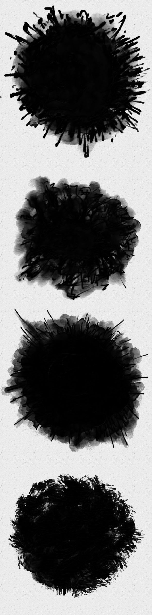 21款高品质的水彩油墨飞溅PS笔刷下载 Ink Splashes Photoshop Brushes [abr]插图(1)