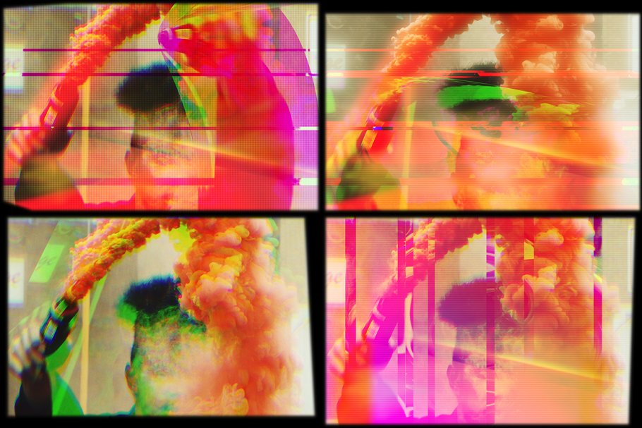 故障艺术效果PS动作 Glitch Art Creation Kit插图(5)