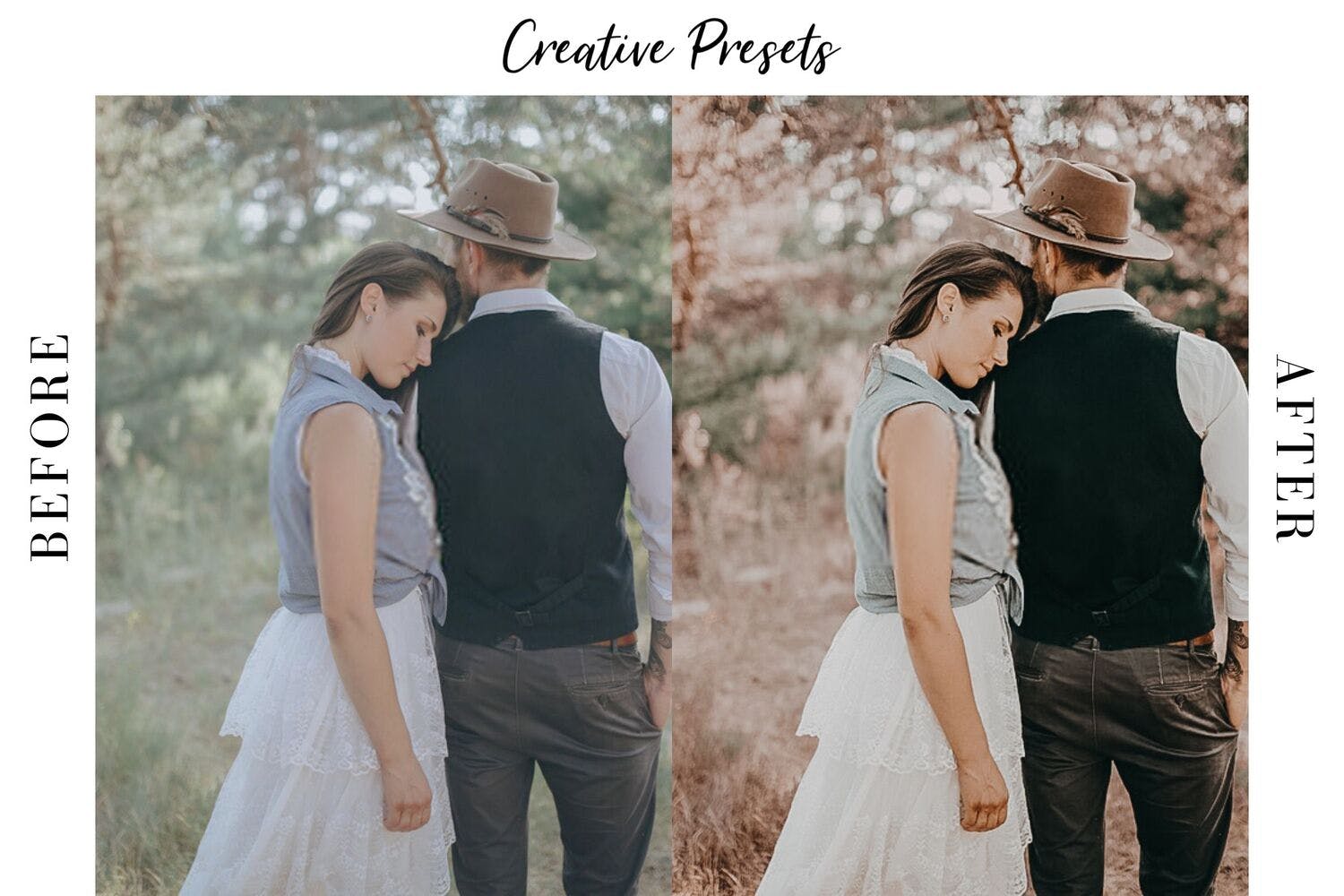 复古色调风格婚纱摄影LR调色滤镜预设 Moody Tones Mobile Lightroom Preset插图(2)