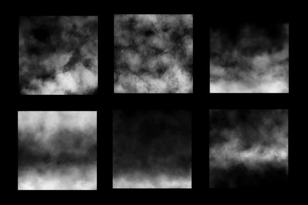 100个烟雾水雾效果PS印章画笔笔刷 100 Fog Photoshop Stamp Brushes插图(2)