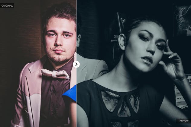 黑色调艺术照片后期处理调色滤镜PS动作 Dark Photography Photoshop Actions插图(1)