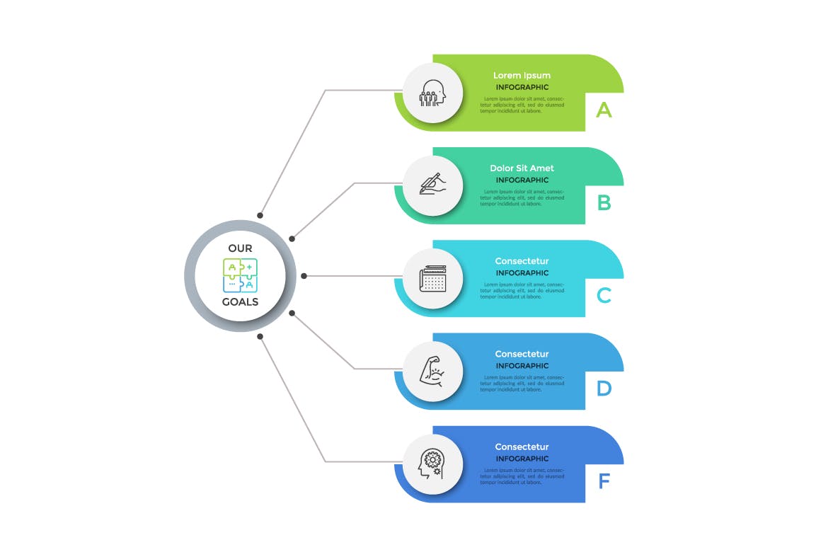 圆形/金字塔/循环图形信息图表矢量设计素材v21 Infographic Solutions. Part 21插图(3)