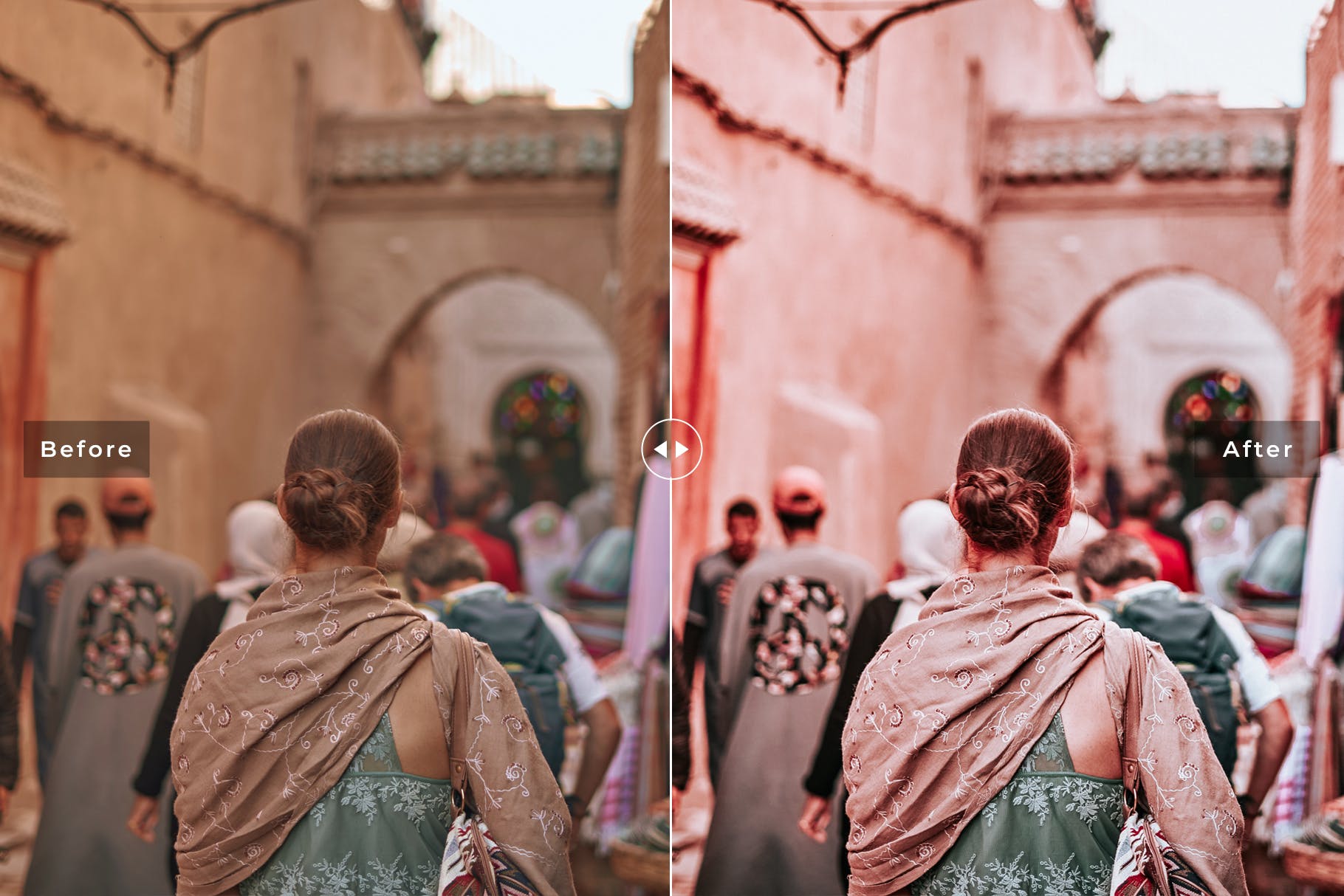 柔和暖色调日落照片后期处理LR调色预设下载 Marrakech Mobile & Desktop Lightroom Presets插图(4)