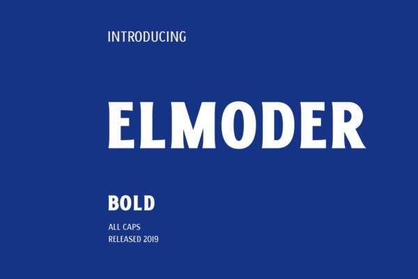 印刷排版平面设计适用英文无衬线字体素材库精选[粗体] ELMODER BOLD