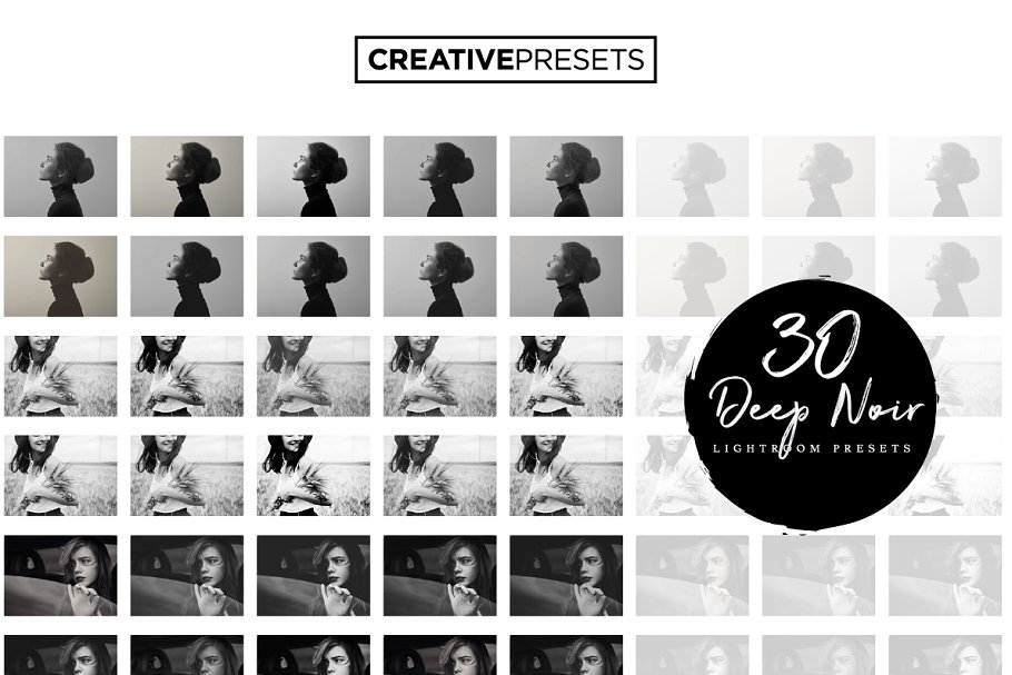 黑白胶片效果调色LR预设 Rich B&W Lightroom Presets插图(8)