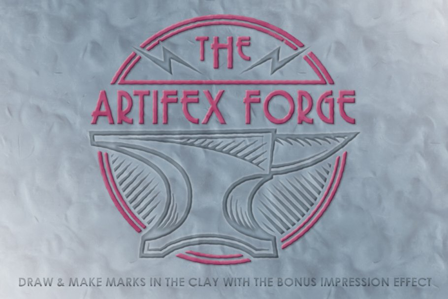 21种创意粘土手作图层样式 Digital Clay- Layer Styles & More插图(3)