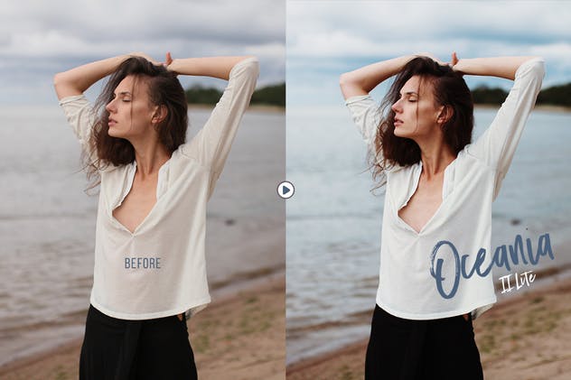 沙滩海岛摄影照片调色PS动作 Oceania Photoshop Actions插图(1)