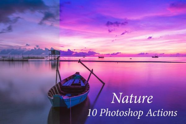 大自然景观照片后期处理PS动作 Nature Photoshop Actions