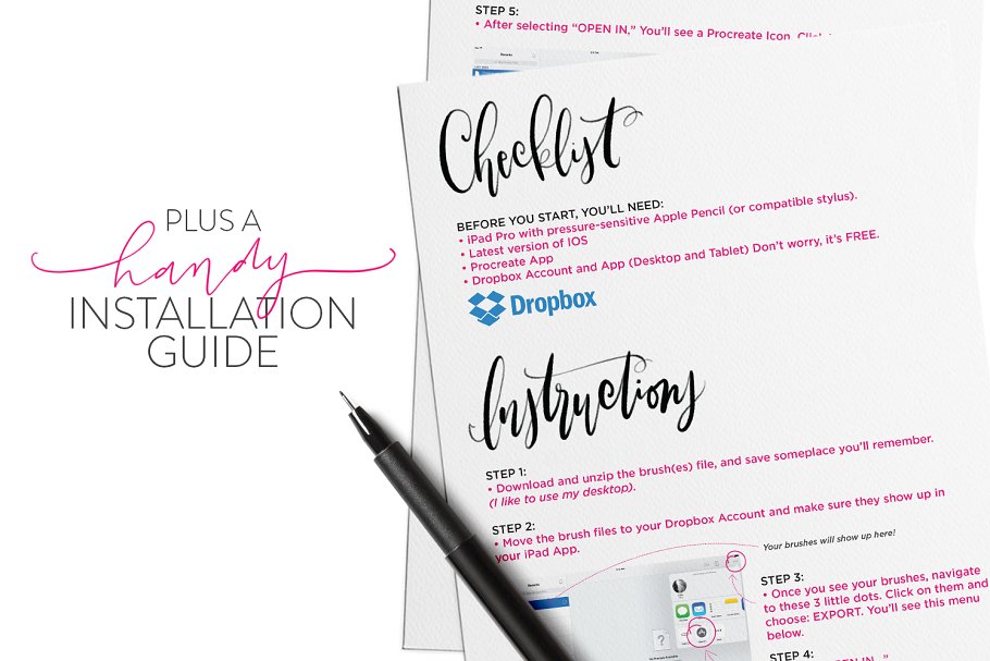12款 Procreate 专用手写字体笔刷 12 iPad Brushes (For Procreate)插图(12)