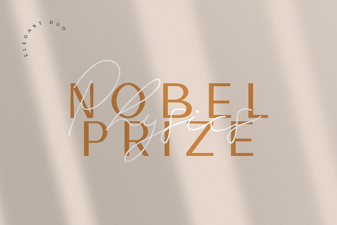 英文钢笔草书书法字体&无衬线字体合集 Marie Curie – Sans & Script插图(1)