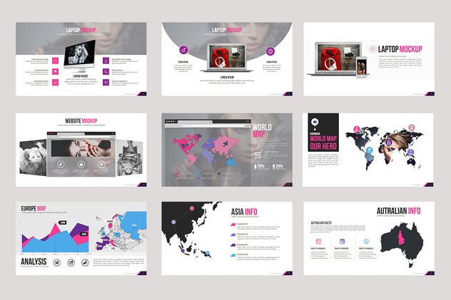 时尚品牌设计PPT幻灯片演示模板 Fashion Powerpoint Presentation插图(9)