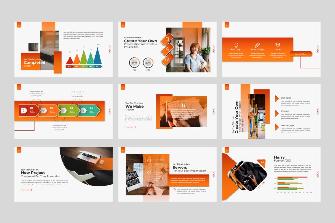 企业市场规划/业务发展计划PPT幻灯片设计模板 Business Powerpoint Template插图(3)