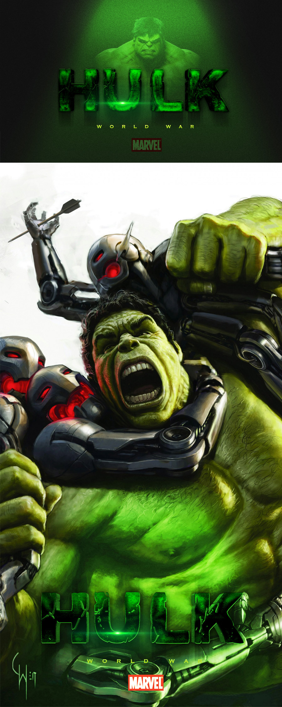 复仇者联盟绿巨人浩克photoshop3D图层样式插图