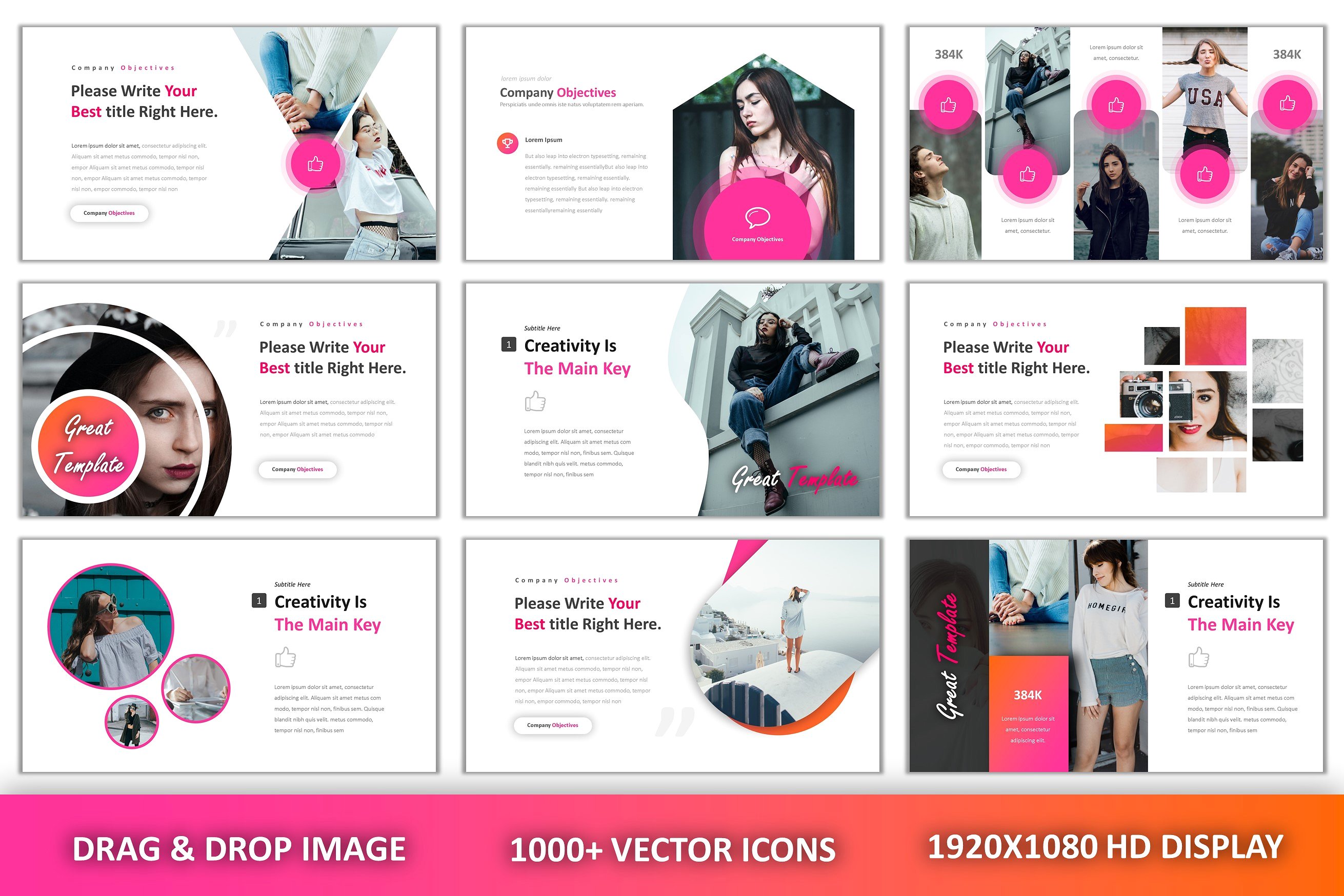 现代创意独特布局的PPT模板下载 Great Modern Creative Powerpoint [pptx]插图(4)