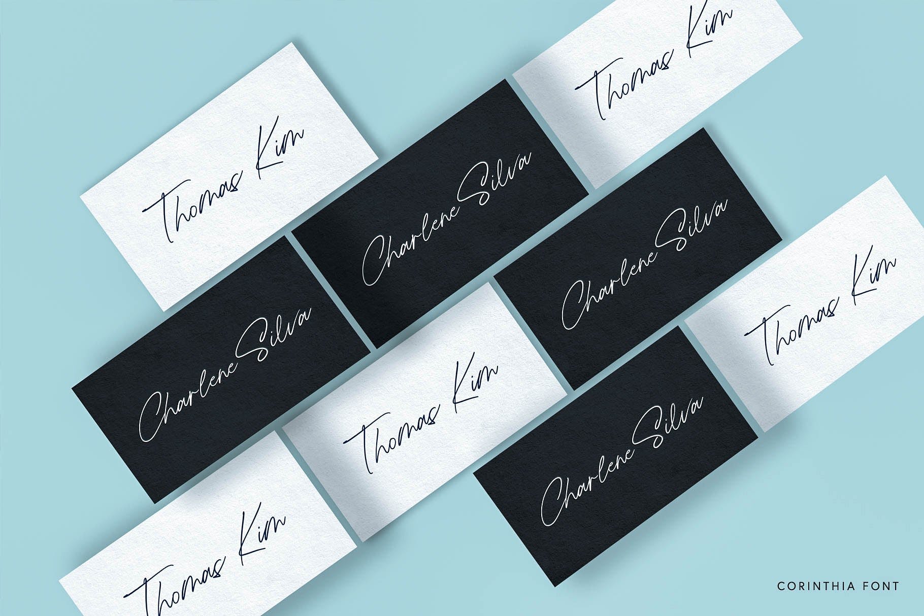 手工制作英文签名书法字体 Corinthia Font插图(5)