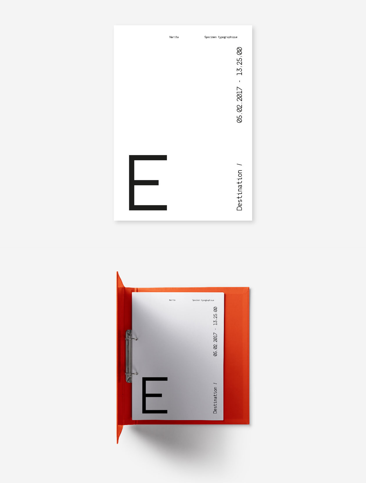 灵感自成田国际机场新Logo的英文无衬线等宽字体 Narita Typeface插图(3)