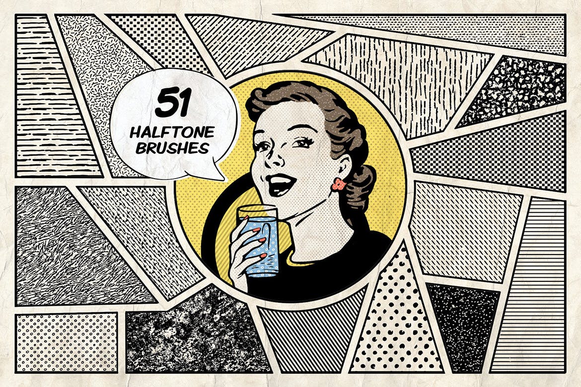 漫威&DC欧美复古漫画插画设计工具包插图(5)