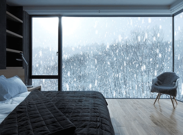 逼真动画暴风雪景特效的PS动作下载 Animated Snow Photoshop Action [atn]插图(1)