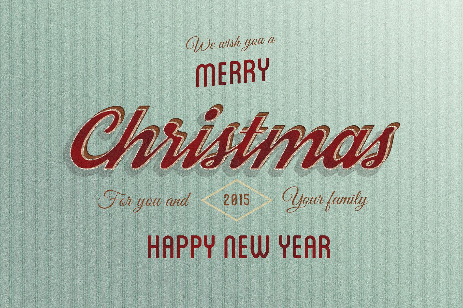 圣诞节主题文本效果图层样式 Merry Christmas Text Effects插图(9)