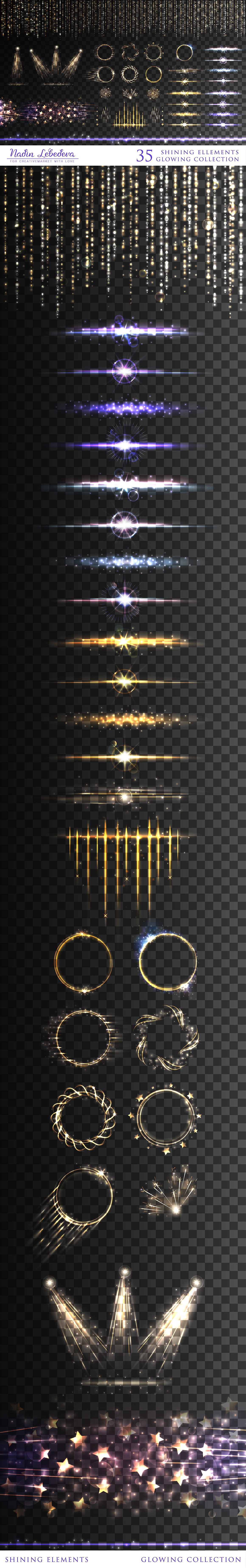 素材库下午茶：新年必备的烟火适量画笔素材包下载[Ai]