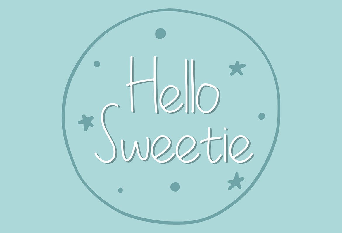 儿童卡通主题设计适用的英文无衬线手写字体下载 La Petite Handwritten Font插图(3)