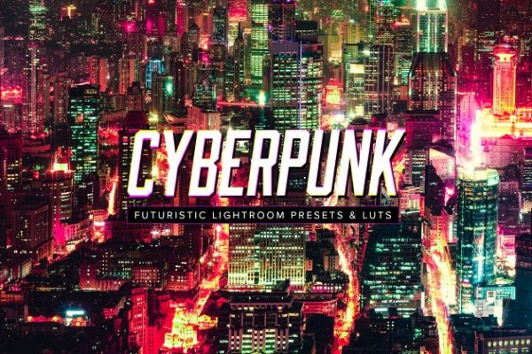 10款科幻电影特效照片滤镜PR预设 10 Cyberpunk Lightroom Presets LUTs