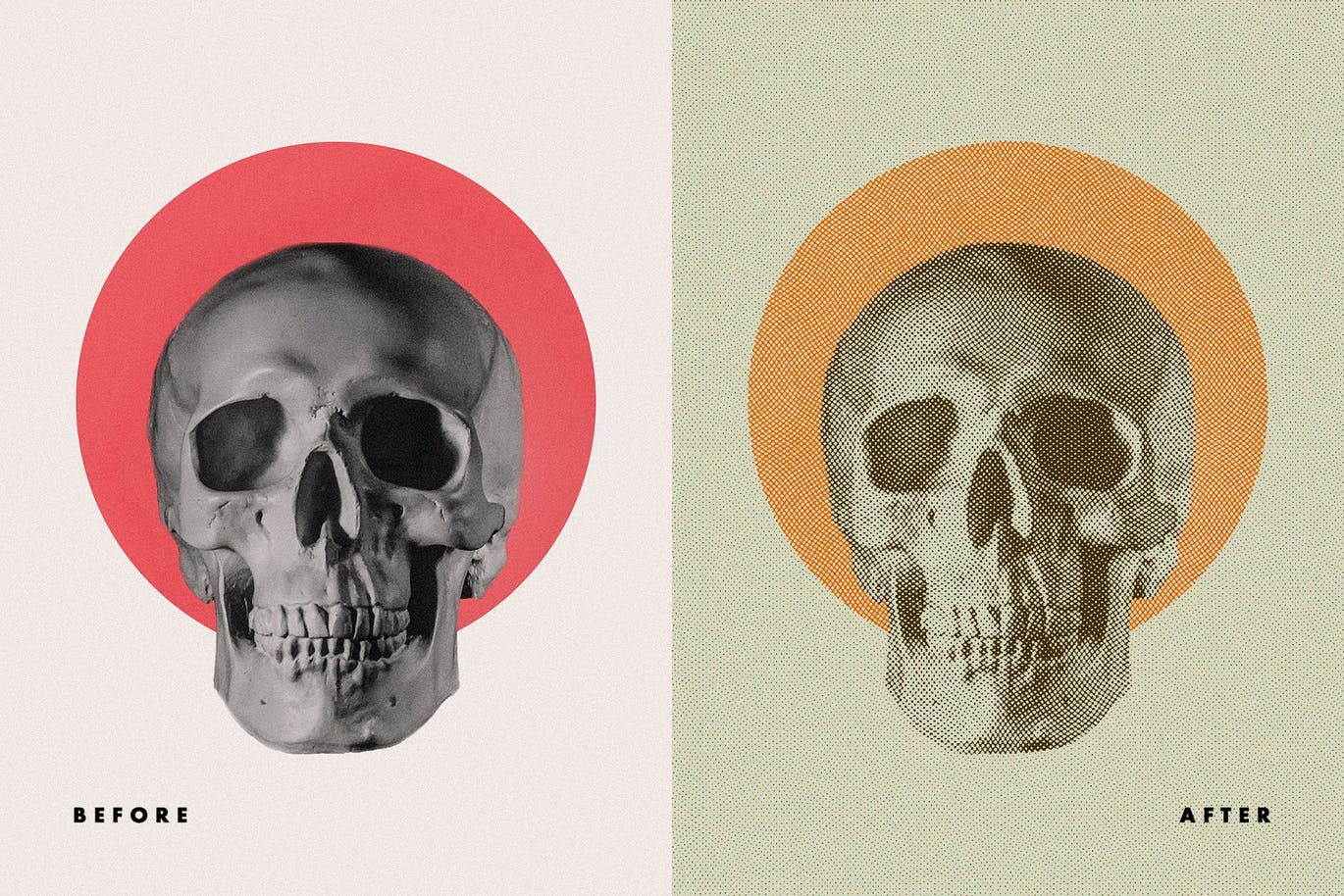 经典半色调图案纹理PS图层样式 Alter Ego Halftone Photoshop Effect插图(3)