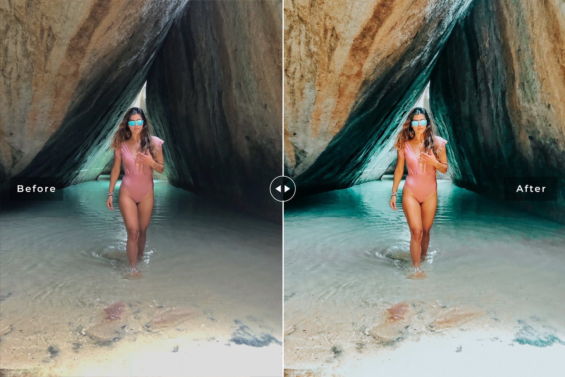 浅绿色&棕色色调照片处理素材库精选LR预设 Aquamarine Mobile & Desktop Lightroom Presets插图(4)