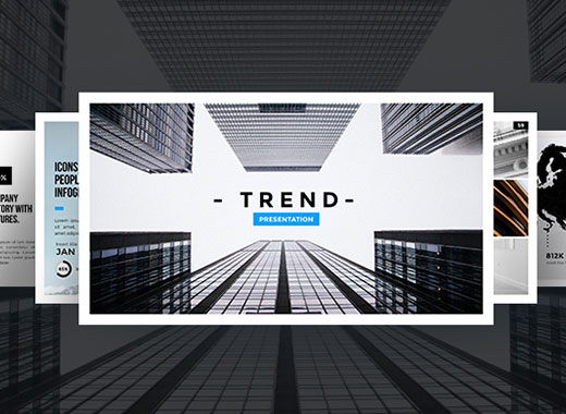 理想多用途的商业化现代演示PPT模板下载Trend PowerPoint[pptx]