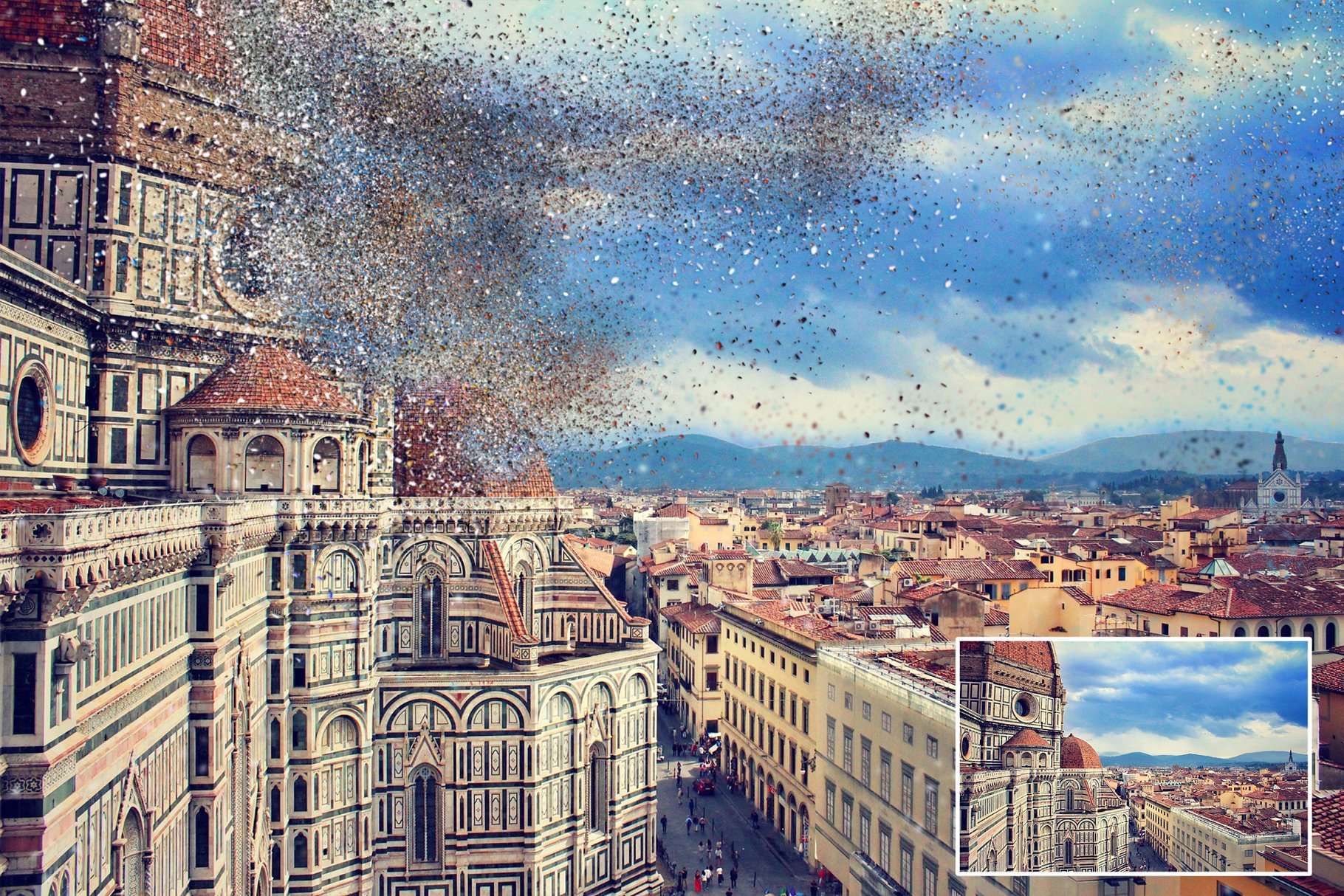 风化溶砂照片效果处理PS动作 Sand Dissolve插图(2)