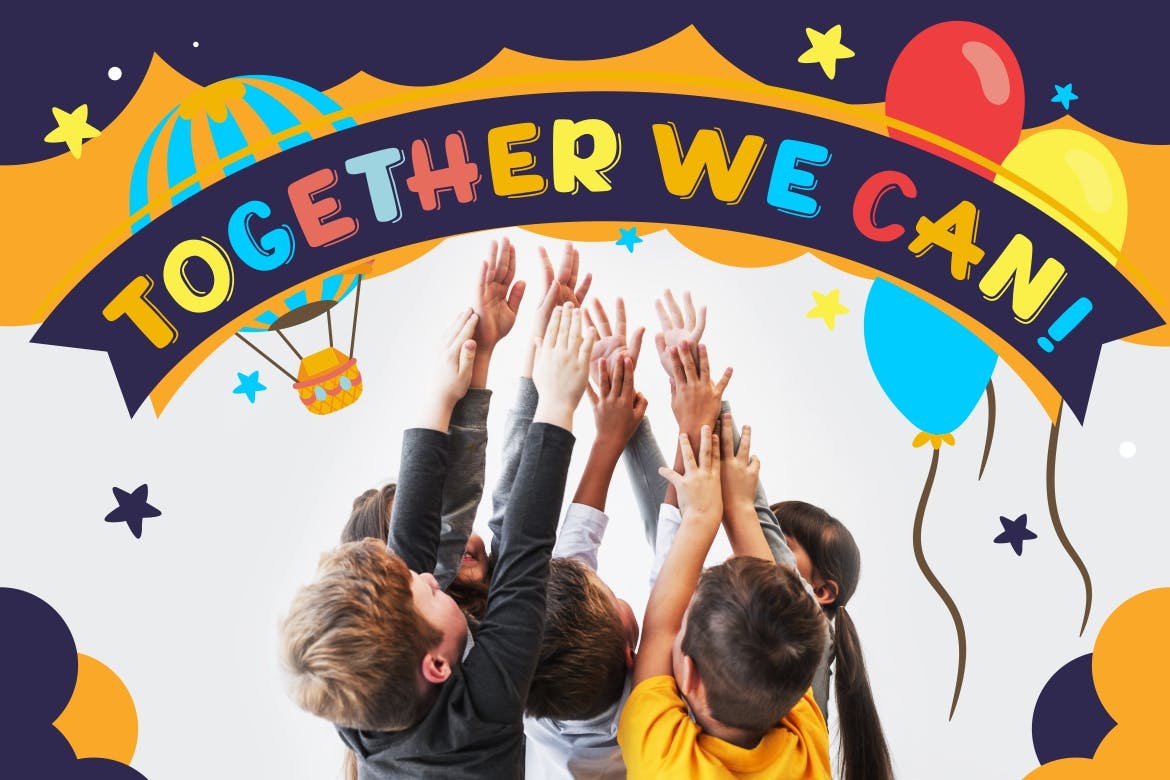 儿童主题设计绝配英文卡通可爱风格无衬线字体 Playfull Joyful Sans插图(5)