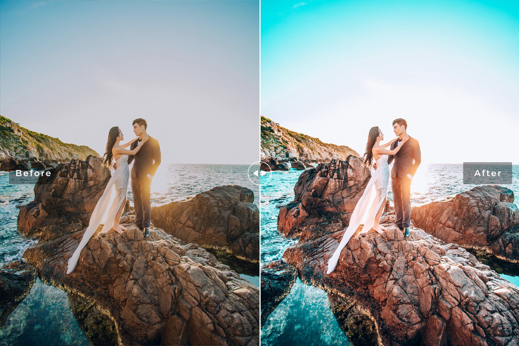 浅绿色&棕色色调照片处理素材库精选LR预设 Aquamarine Mobile & Desktop Lightroom Presets插图(5)