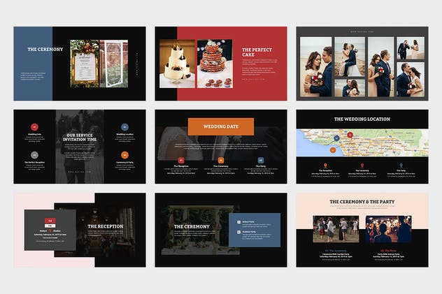 浪漫婚礼庆典策划Google Slides幻灯片模板 Ruvina : Wedding Ceremony Planner Google Slides插图(8)