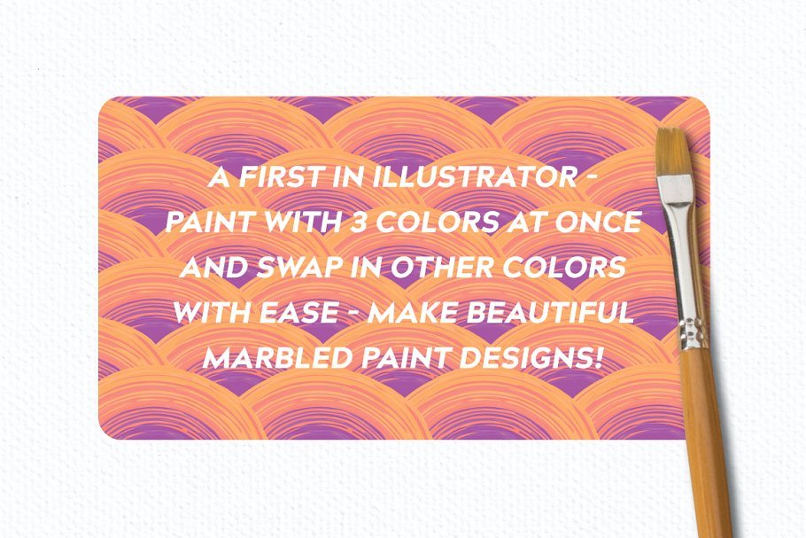 多彩混合油漆AI笔刷 Multi-color, Mixed Paint Brushes插图(2)