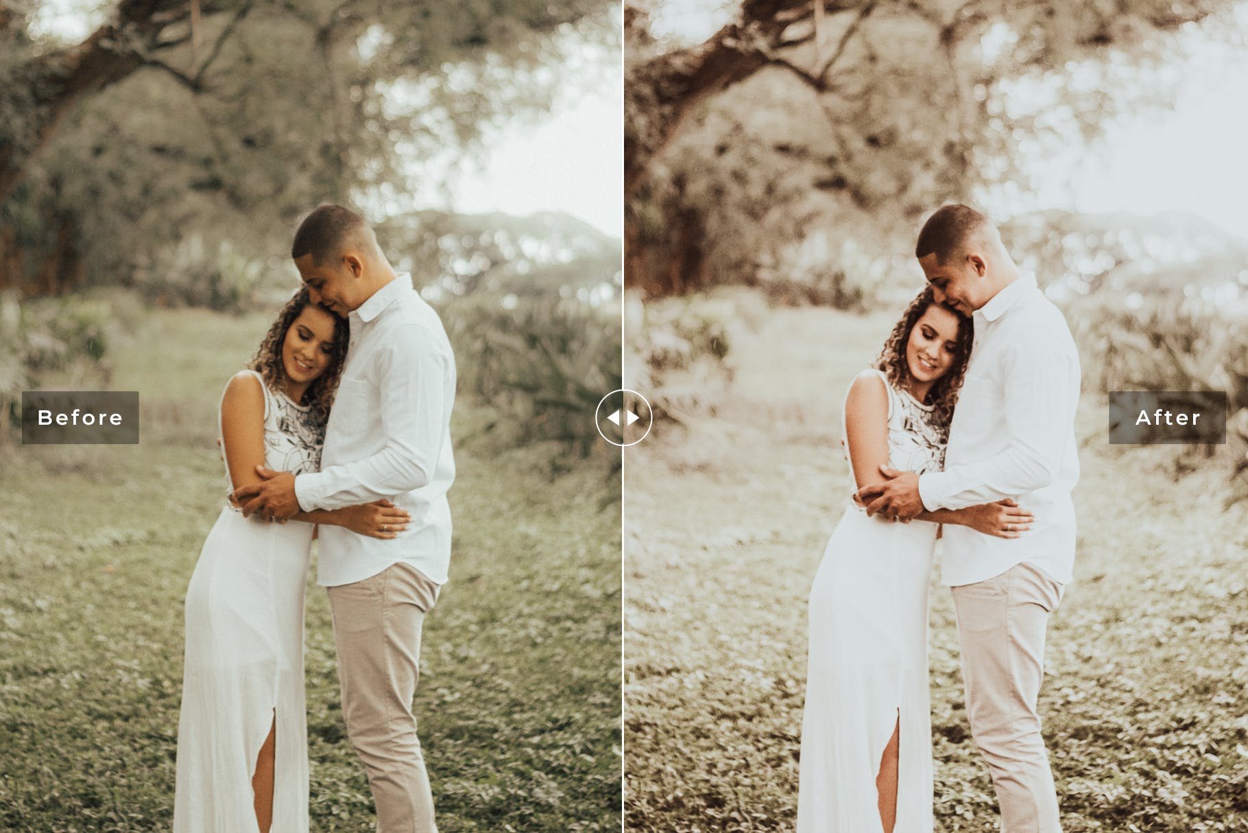 淡绿色调人像摄影后期处理LR调色预设下载 Whimsical Mobile & Desktop Lightroom Presets插图(2)