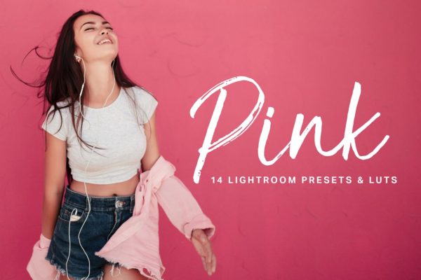 粉红女郎艺术照效果Lightroom预设 Pink Lightroom Presets and LUTs