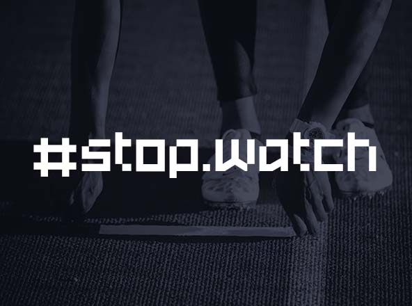 几何像素英文无衬线字体 Stopwatch Free Typeface