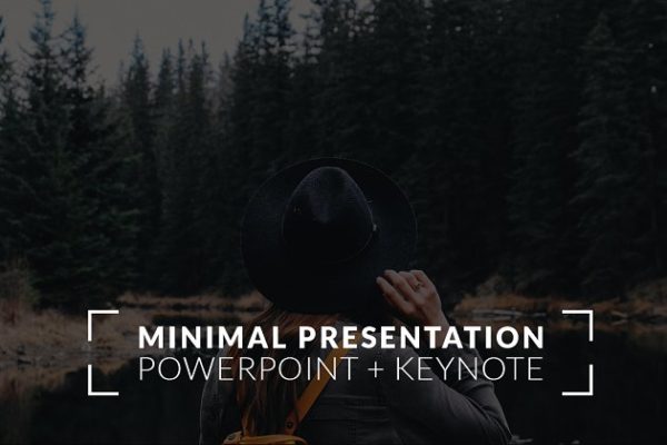 100页企业或者个人多用途 Powerpoint &amp; Keynote 幻灯片模板 Minimal Presentation