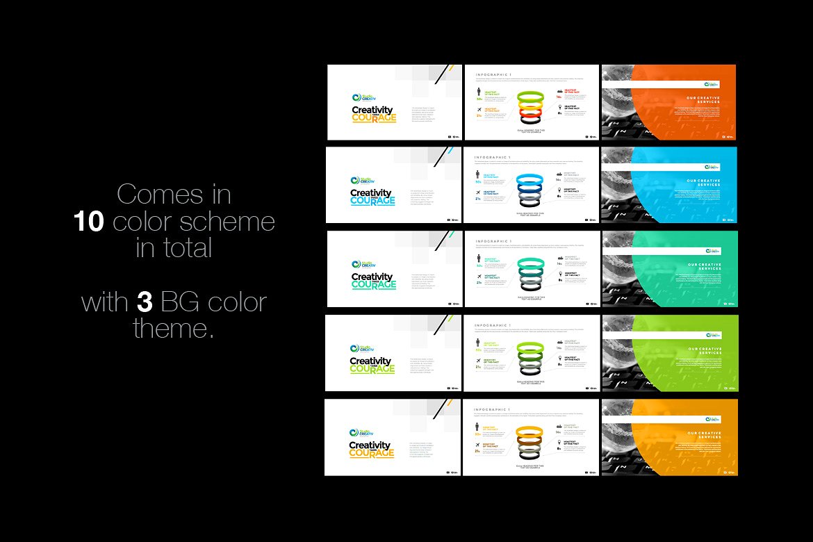 创意多用途商业演示PowerPoint模板插图(3)