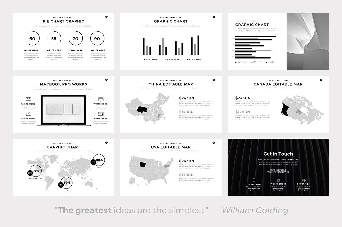 专业极简的谷歌幻灯片模板下载[pptx]插图(9)