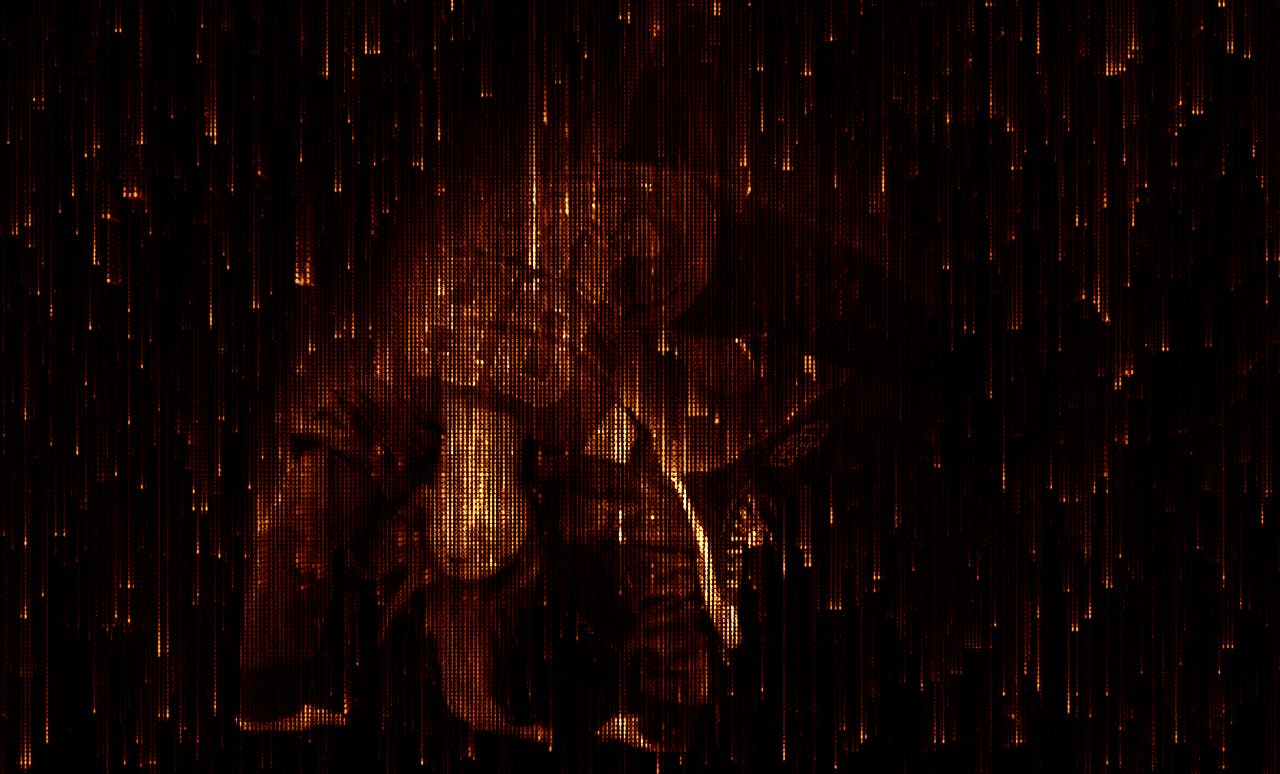 数字矩阵黑客帝国效果照片后期处理PS动作 Matrix Code CS3+ Photoshop Action插图(1)