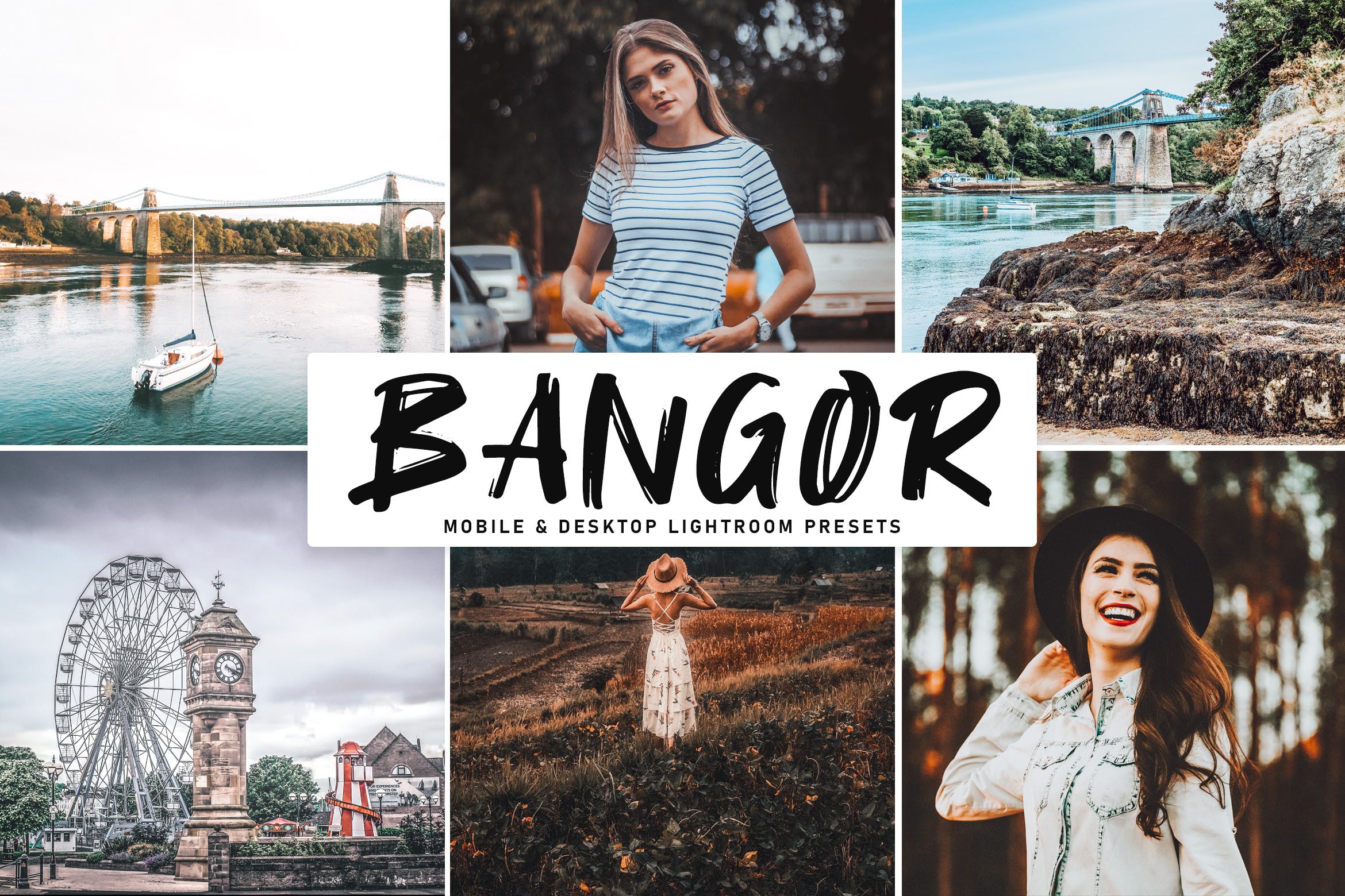 明亮色调风格照片LR调色预设 Bangor Mobile & Desktop Lightroom Presets插图